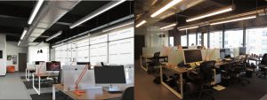 3D Rendering v.s. Actual Office Space Credit: archdaily.com