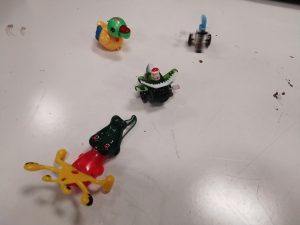 An image of Santa in a plane being chased by an angry duck and a crococrab.
