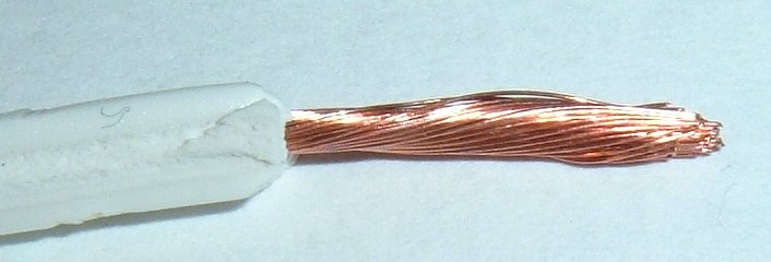 Stranded wire, image from Scott Ehardt via Wikimedia Commons (https://commons.wikimedia.org/wiki/File:Stripped_wire.jpg)