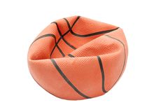 Image of deflated basketball.