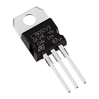 LM7805 voltage regulator, image via Amazon